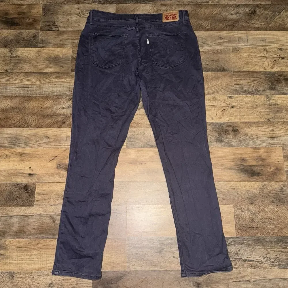 Levi's 514 Jeans Men's 32x30 Slate Blue Sunwashed Mid Rise Skinny White Tab‎